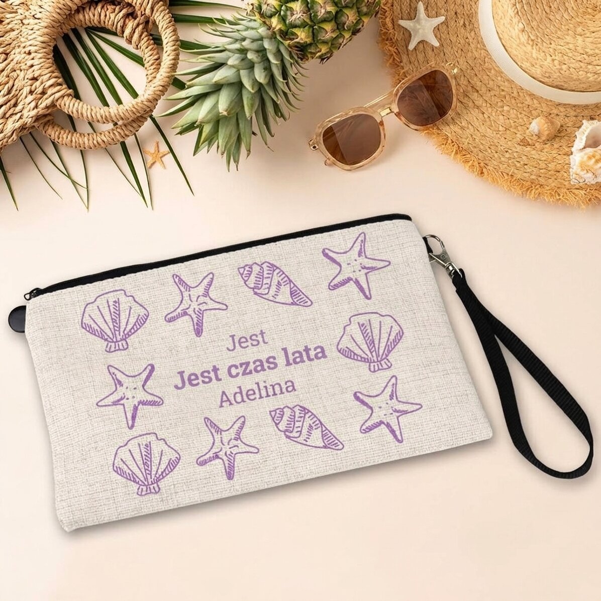 Torebka na akcesoria z indywidualnym nadrukiem – Summer Time