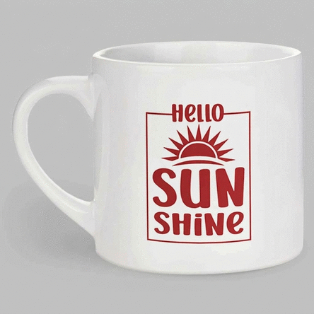 Spersonalizowany kubek do espresso z napisem – Sunshine