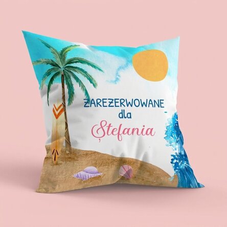 Spersonalizowana poduszka z napisem – Summer