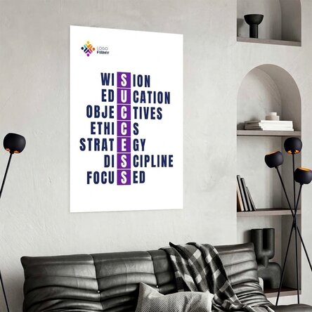 Spersonalizowany plakat z tekstem i logo – Success