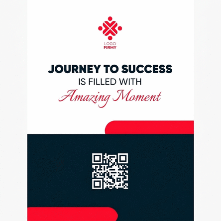 Spersonalizowany plakat z tekstem i logo – Journey