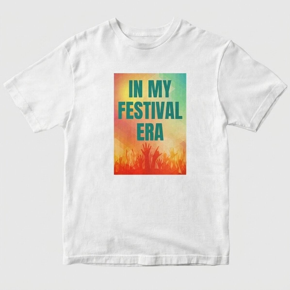 Koszulka bawełniana z indywidualnym nadrukiem – In My Festival Era
