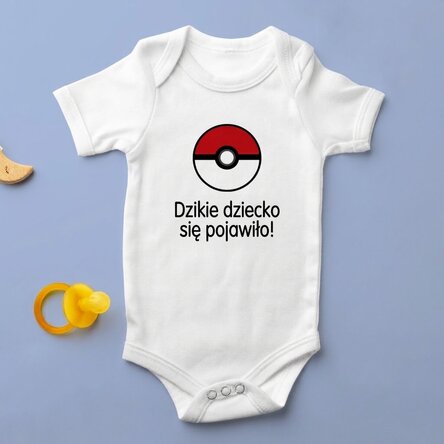 Body dla dzieci z indywidualnym nadrukiem – Pokeball