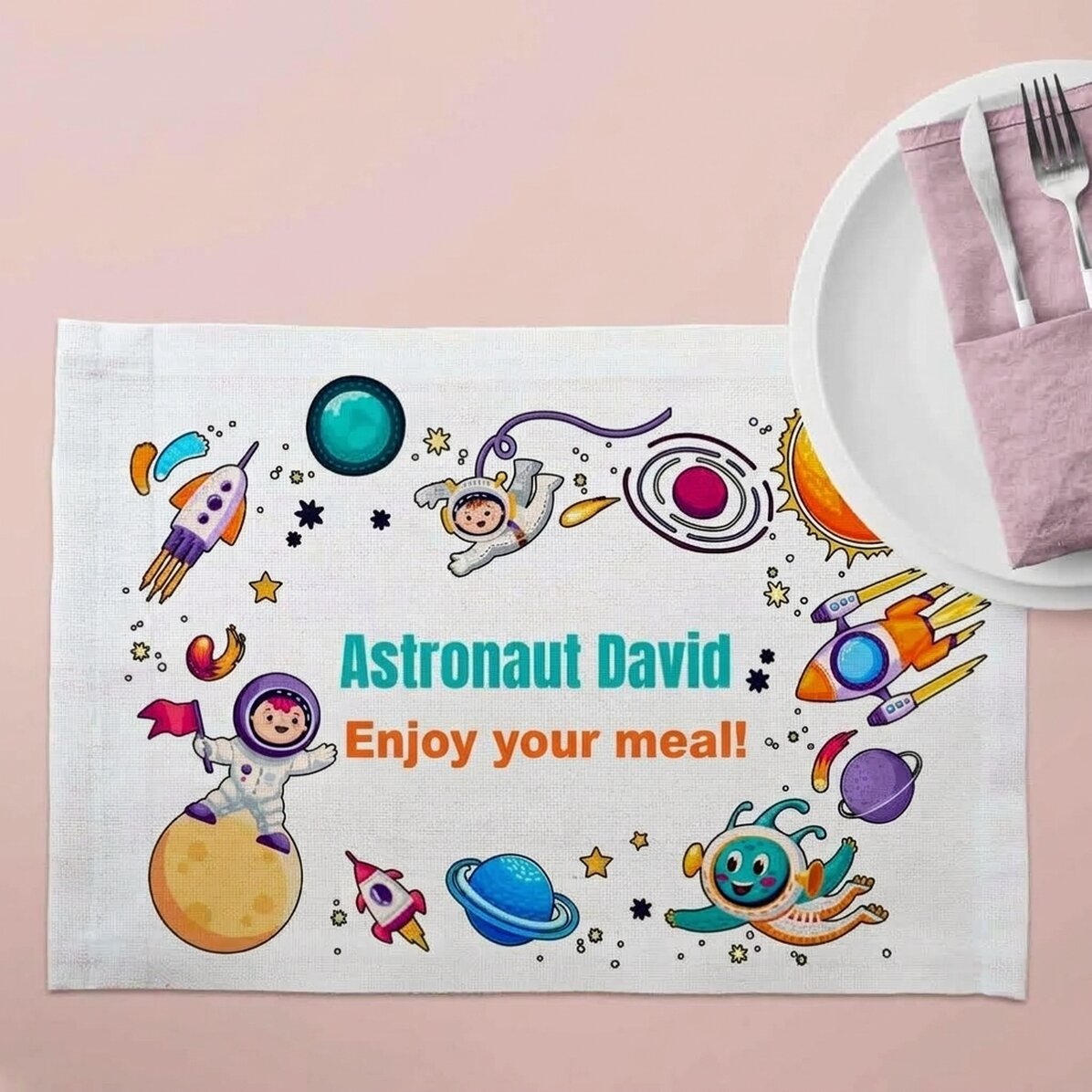 Spodek z indywidualnym napisem – Astronauta