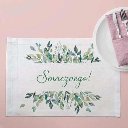 Spodek z indywidualnym napisem – Smacznego!