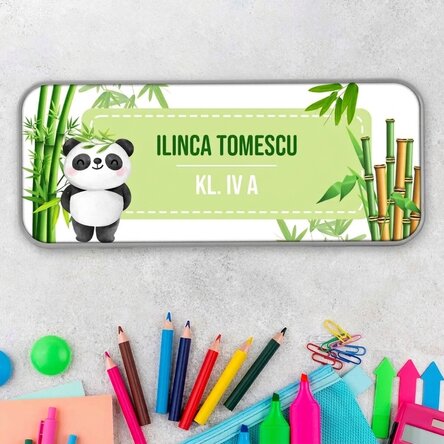 Spersonalizowany piórnik z napisem – Cute Panda