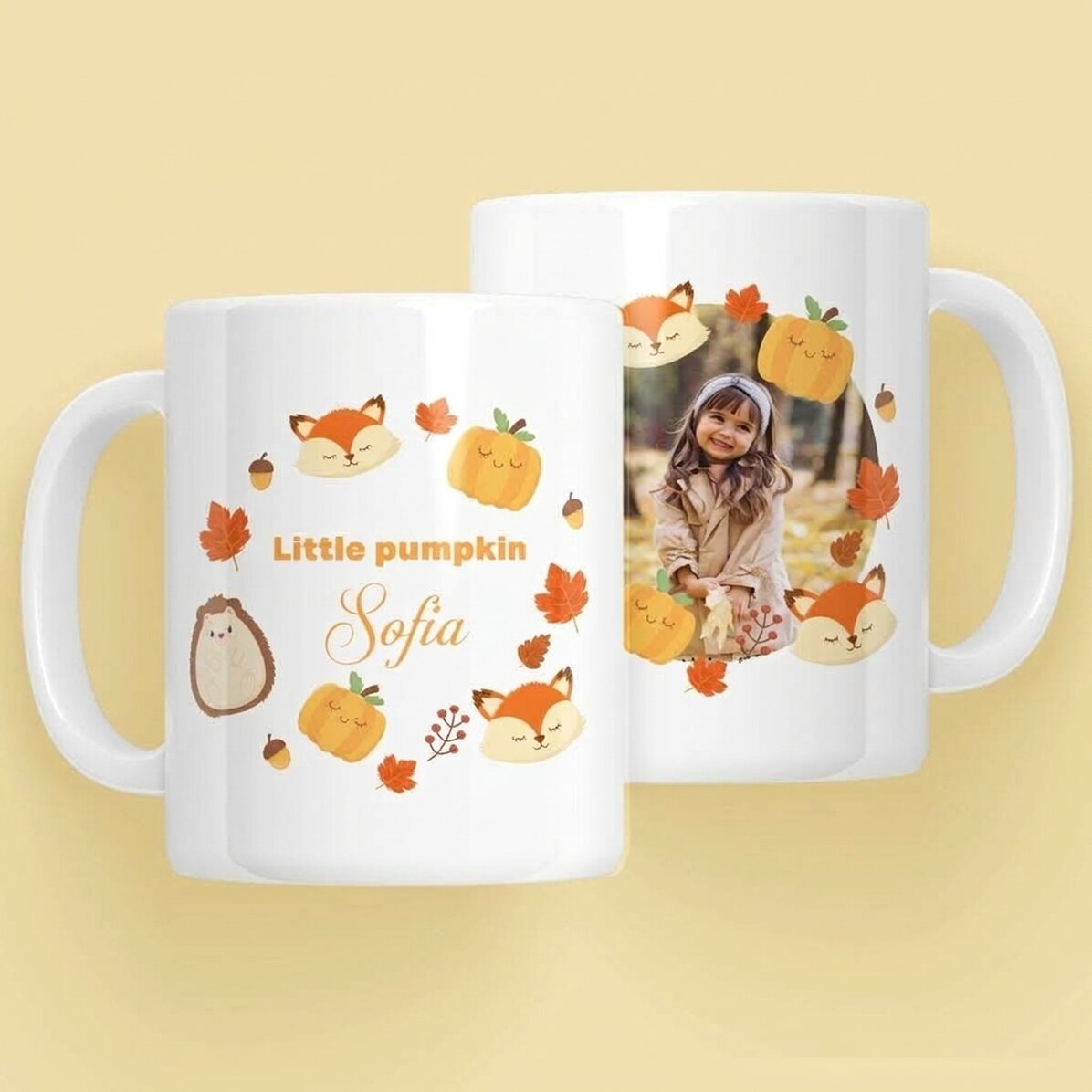 Spersonalizowany kubek z napisem dla dzieci – Little pumpkin