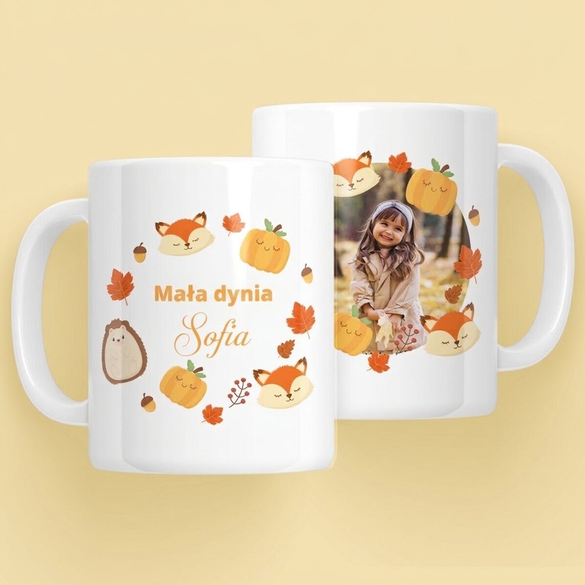 Spersonalizowany kubek z napisem dla dzieci – Little pumpkin