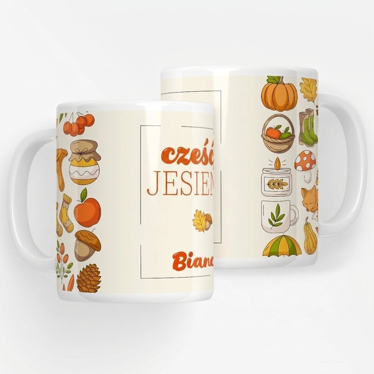 Spersonalizowany kubek z napisem – Hello Autumn