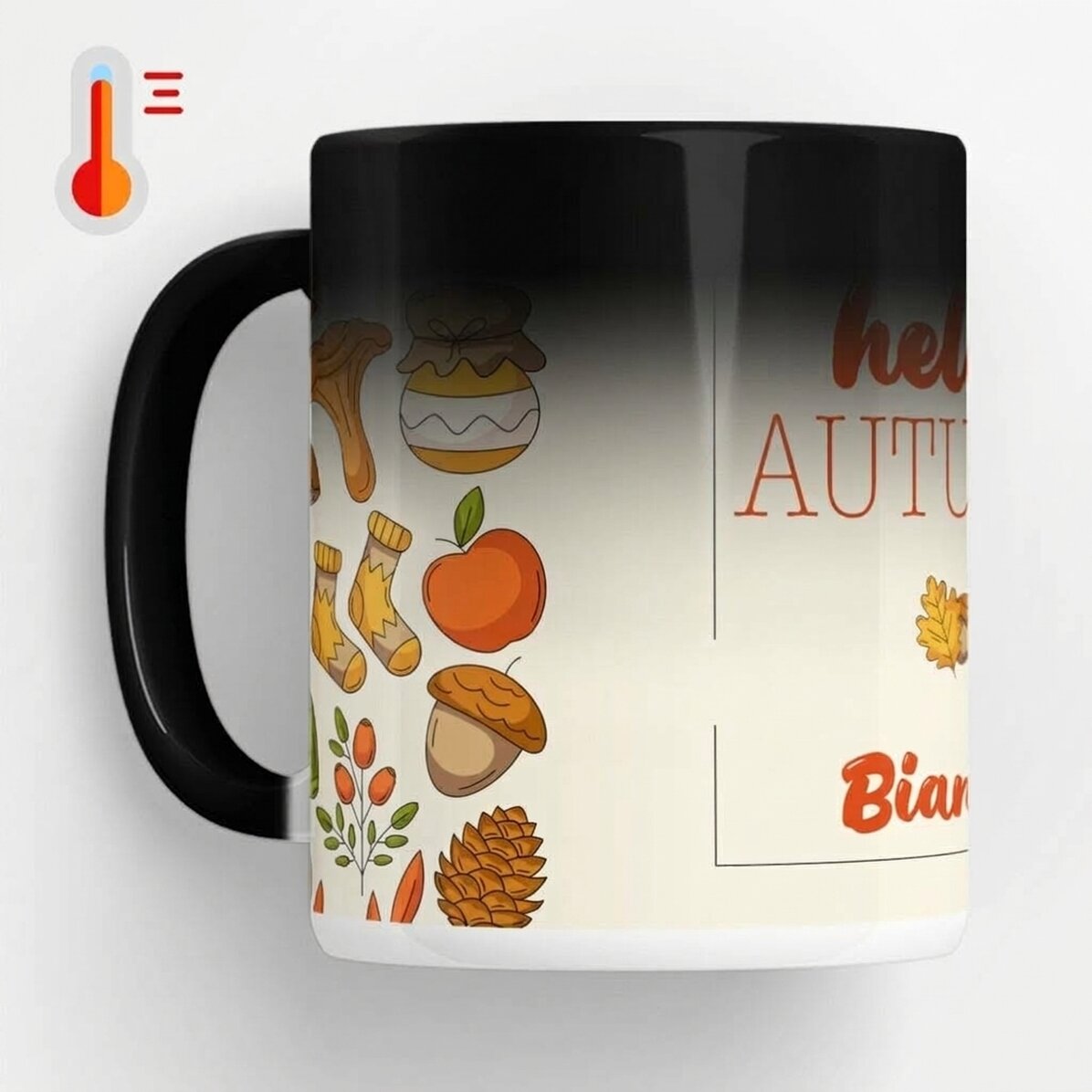 Spersonalizowany kubek termiczny z napisem – Hello Autumn