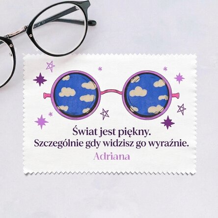 Spersonalizowana ściereczka do czyszczenia ekranów/okularów – Gwiazdy