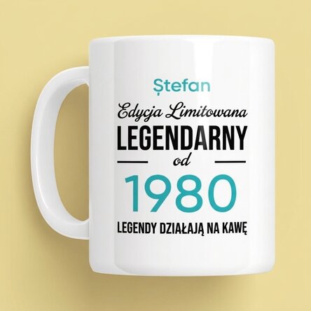 Spersonalizowany kubek z napisem – Legendary