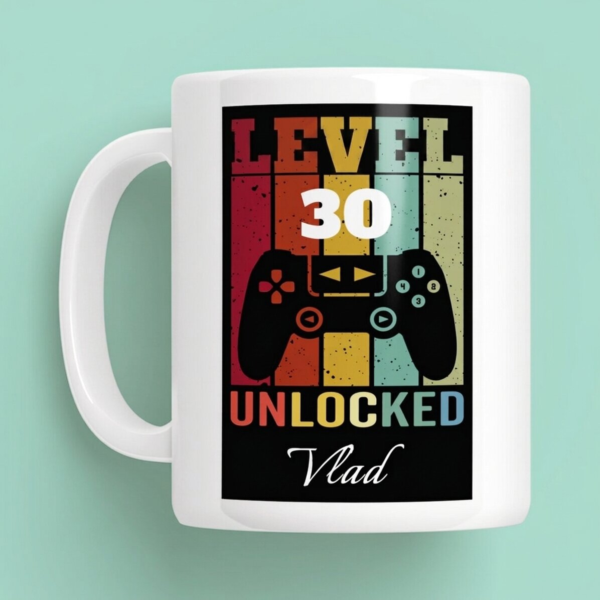 Spersonalizowany kubek z napisem – Level Unlocked