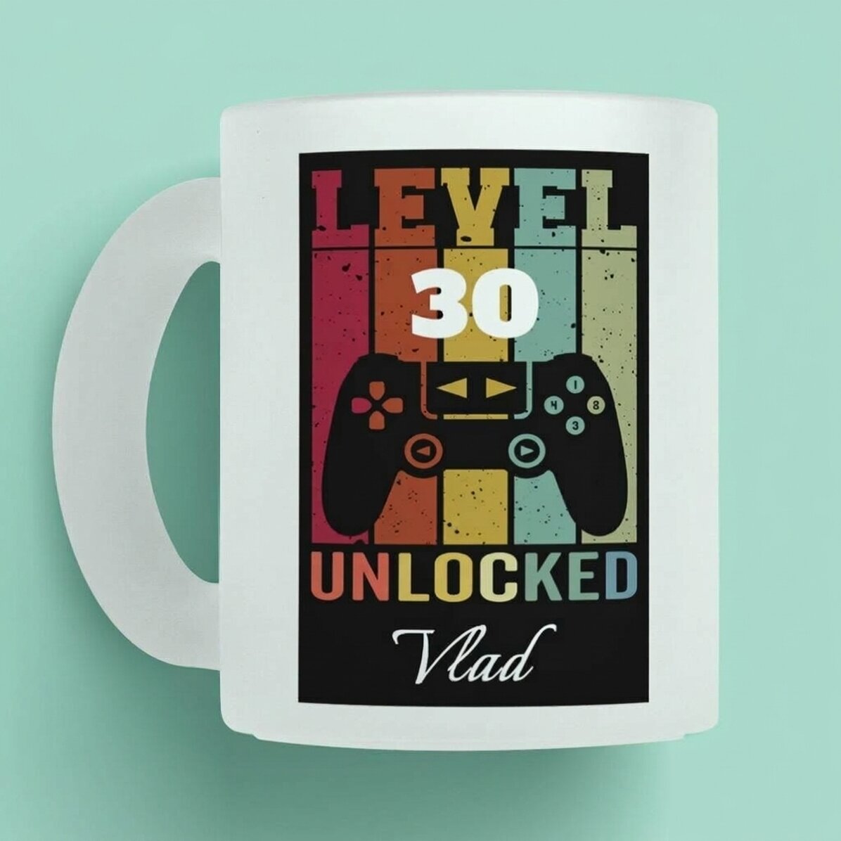 Spersonalizowany kubek z napisem – Level Unlocked