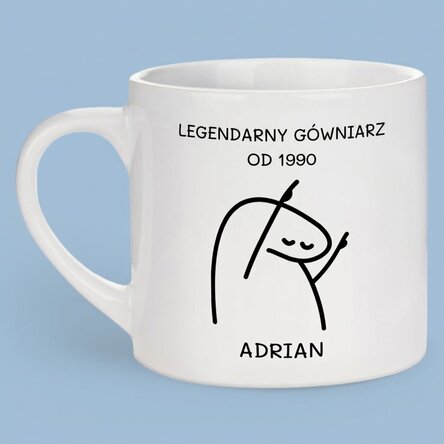 Spersonalizowany kubek do espresso z napisem – Legend