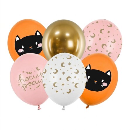 Set of 6 Halloween balloons - Hocus Pocus