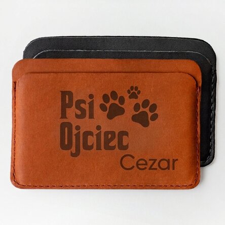 Spersonalizowany portfel skórzany z napisem – The Dogfather