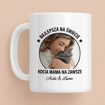 Spersonalizowany kubek ze zdjęciem i napisem – Best