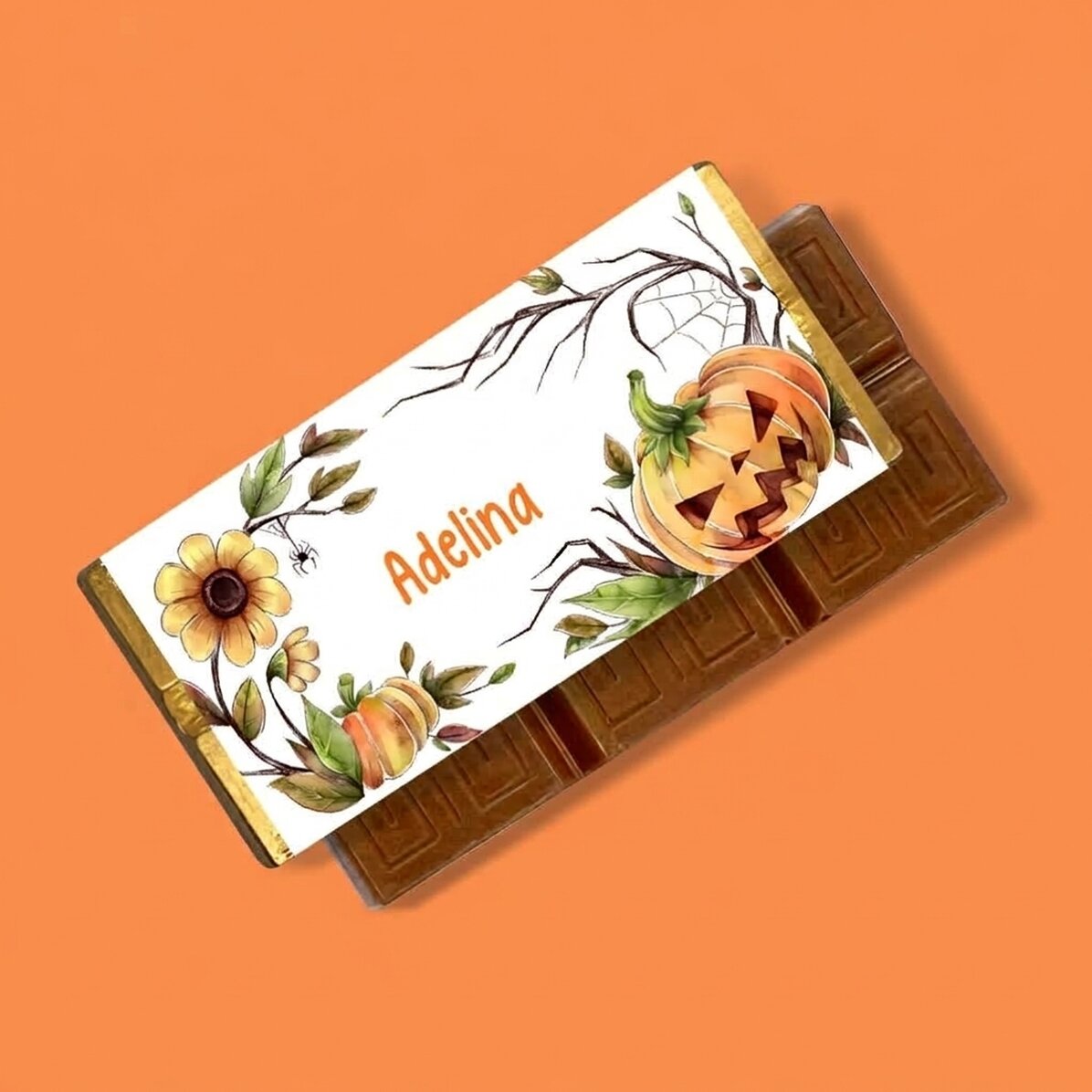 Mini tabliczka czekolady z imieniem – Halloween