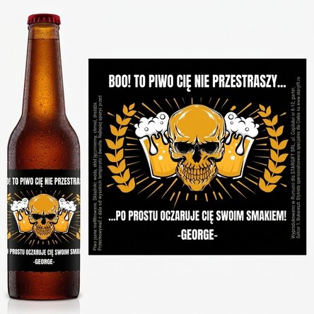 Piwo z indywidualnym nadrukiem – Halloween