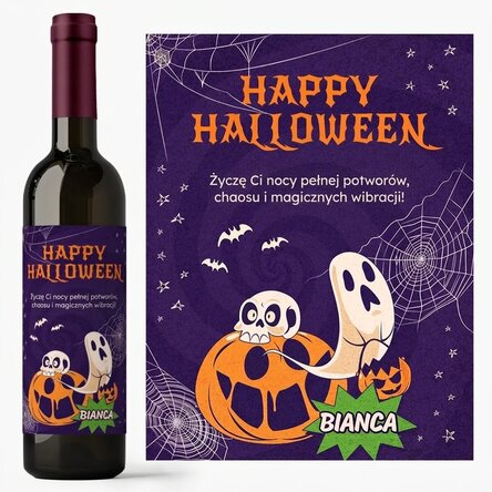Wino z indywidualnym napisem – Stay spooky
