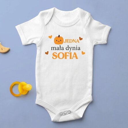 Body dla dzieci z indywidualnym nadrukiem – One little pumpkin