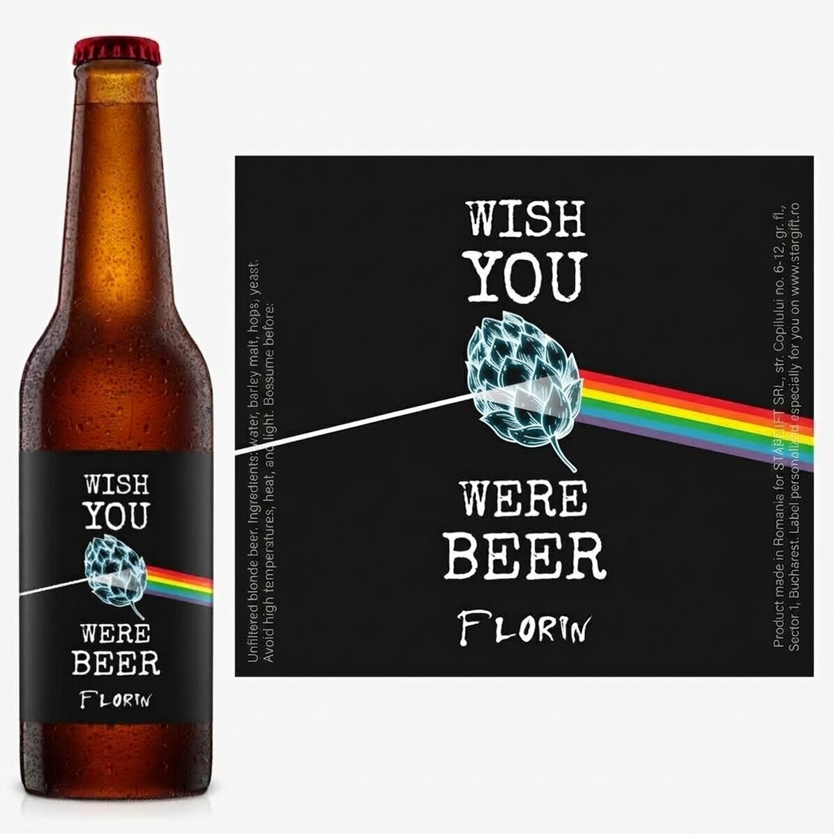 Piwo z indywidualnym nadrukiem – Wish you were beer