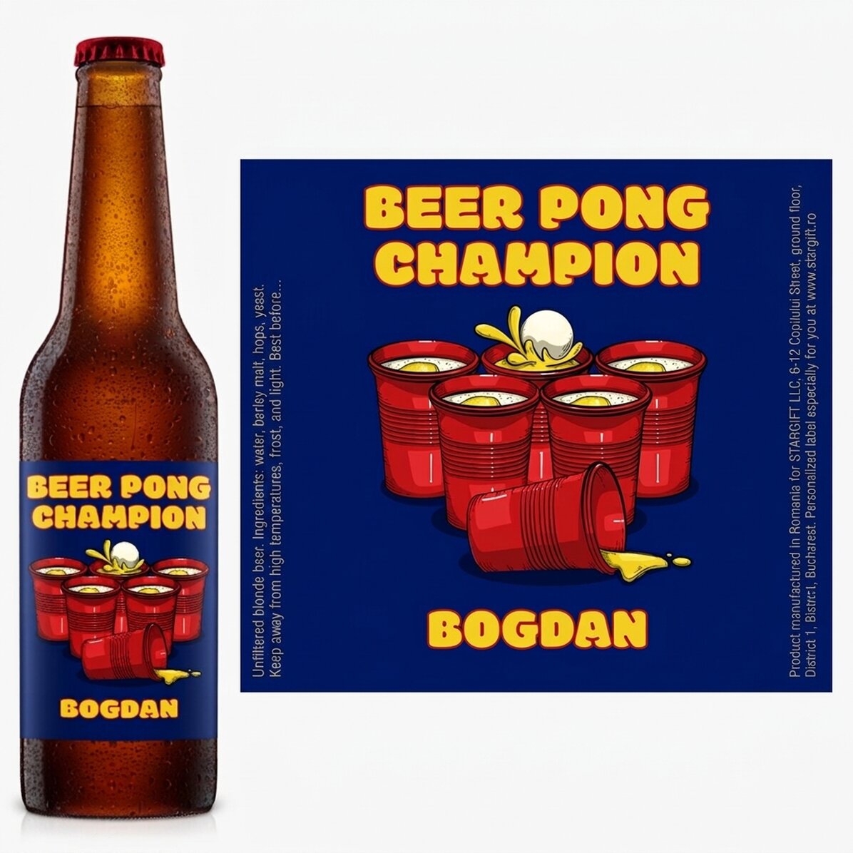 Piwo z indywidualnym nadrukiem – Beer pong