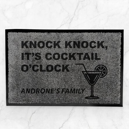 Customised indoor entrance mat - Cocktail o'clock