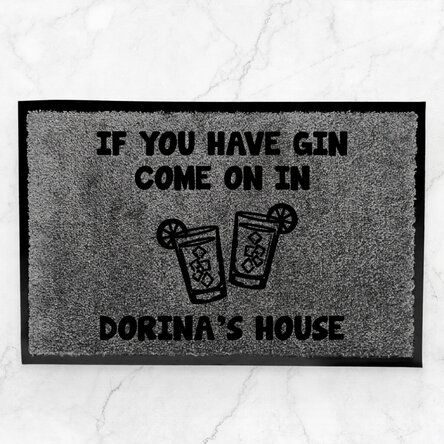 Customised indoor entrance mat - Gin