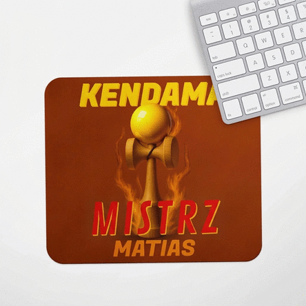 Spodek pod mysz z indywidualnym napisem – Kendama Master