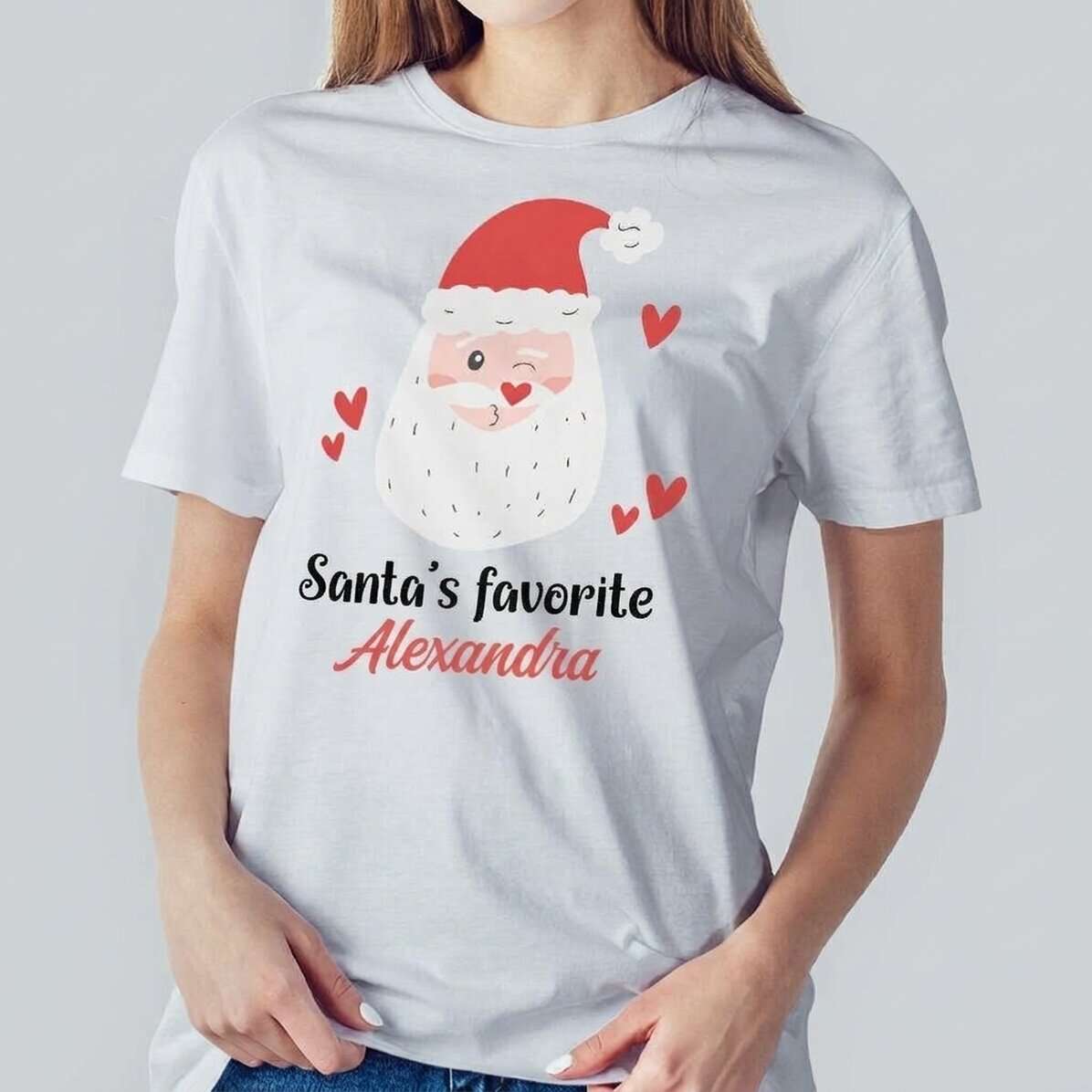 Koszulka bawełniana z nadrukiem – „Santa