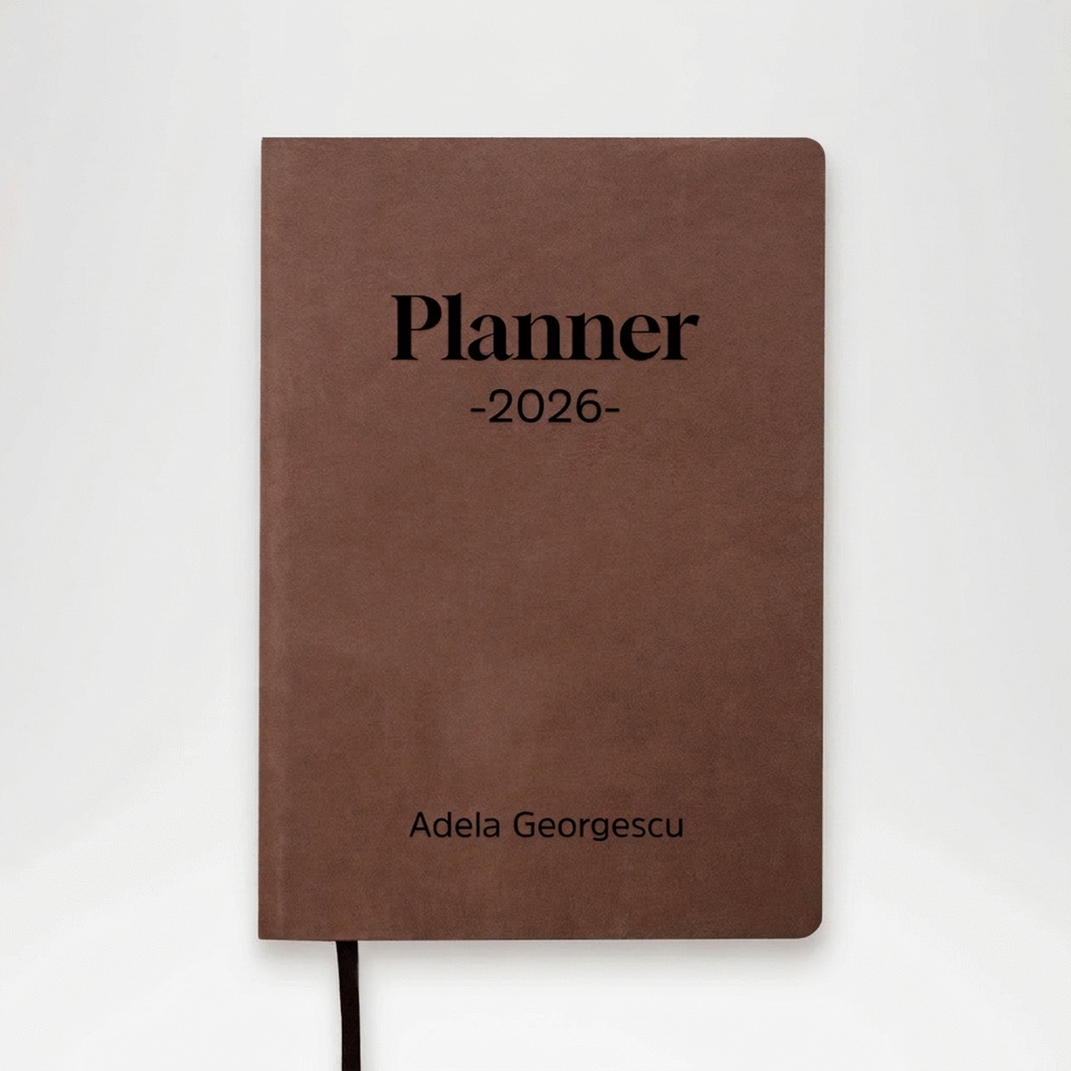 Spersonalizowany skórzany terminarz z napisem – Planner