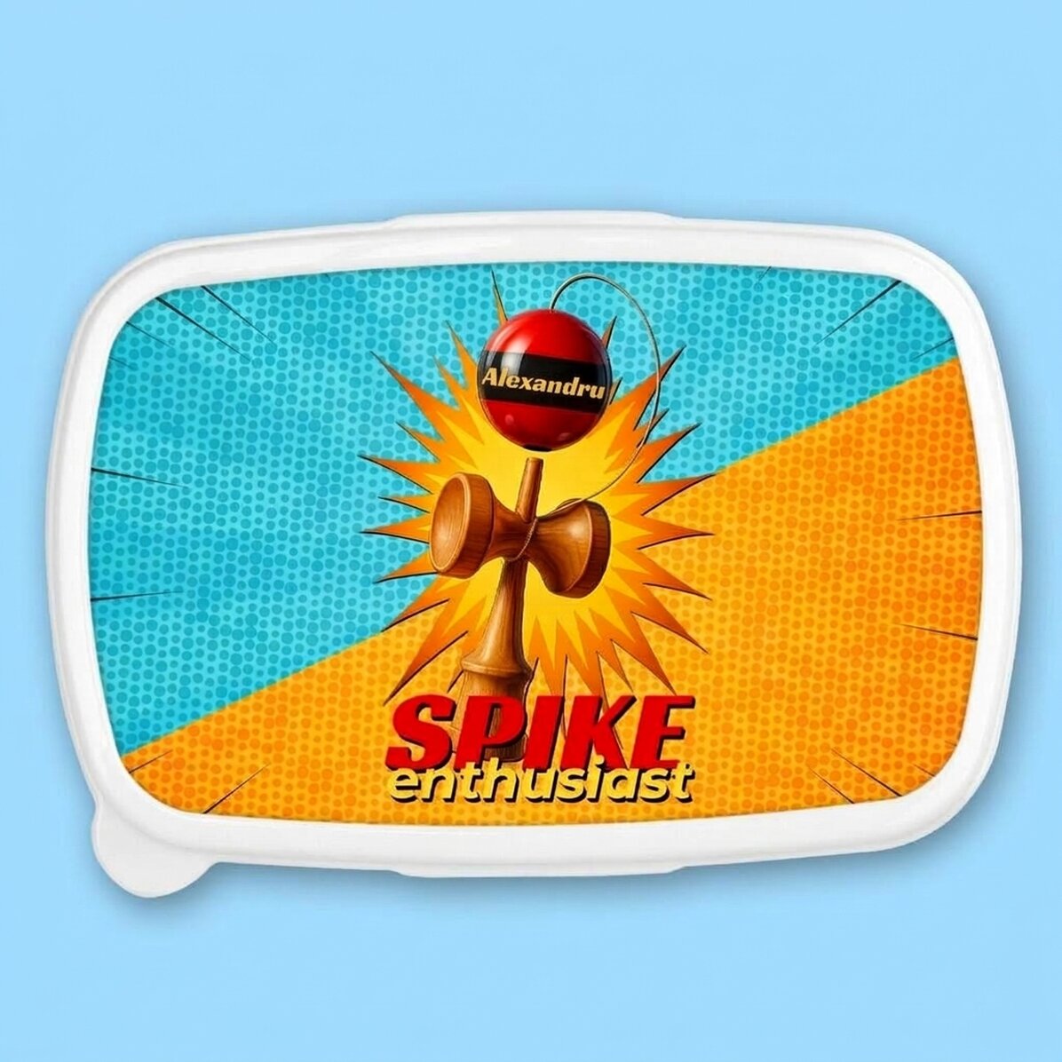 Pudełko na lunch, osobista kaserola z napisem – Spike Enthusiast