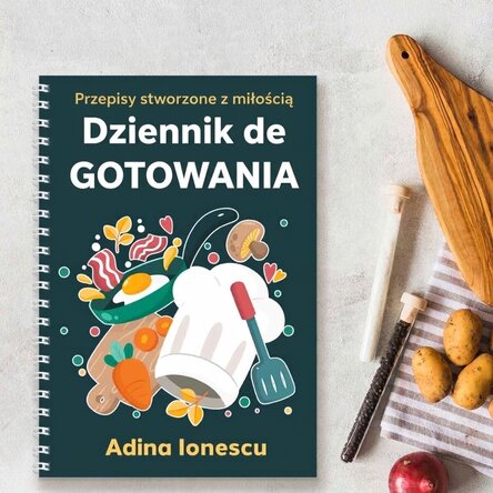 Spersonalizowany notatnik z dedykacją – Dziennik kulinarny
