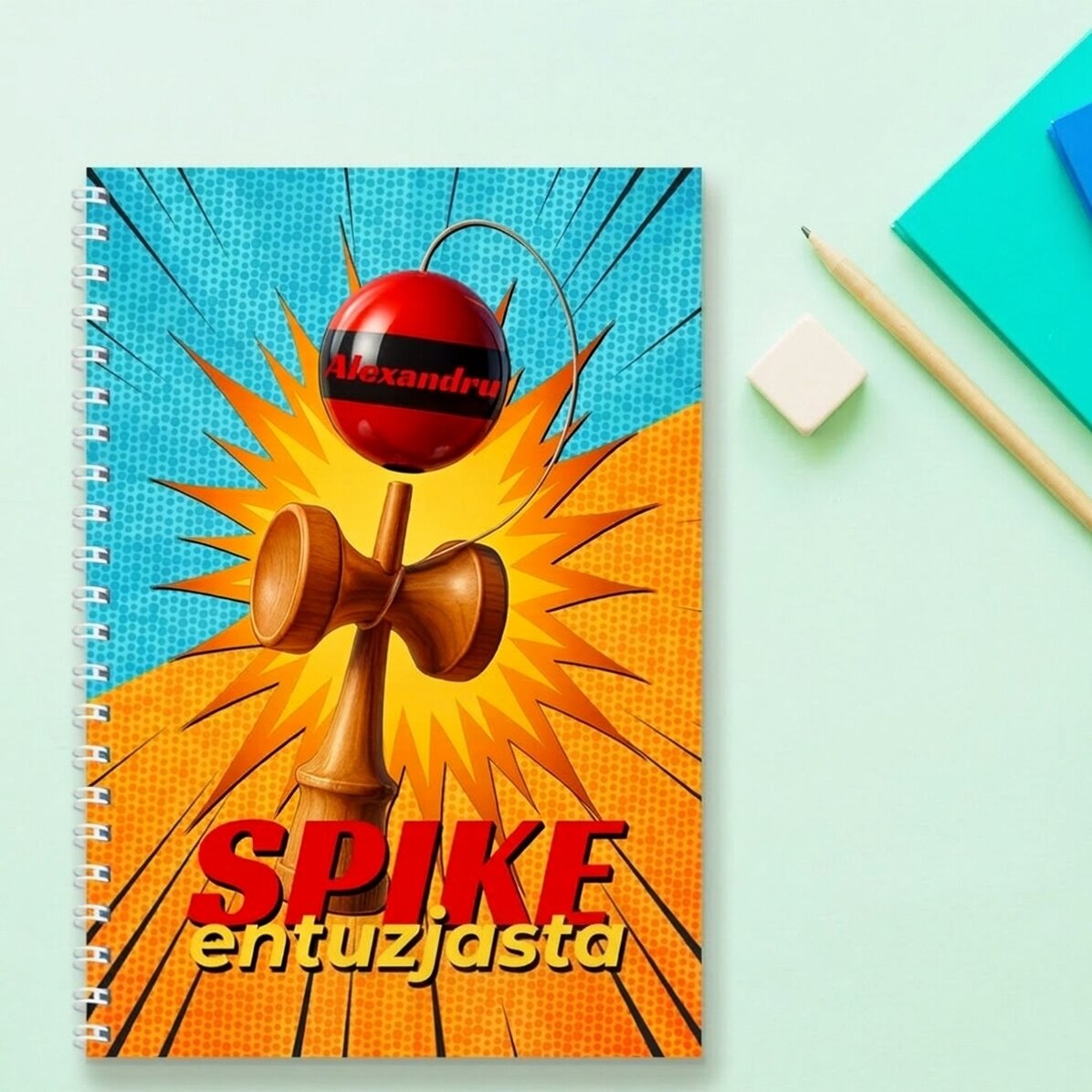 Spersonalizowany notatnik z napisem – Spike Enthusiast