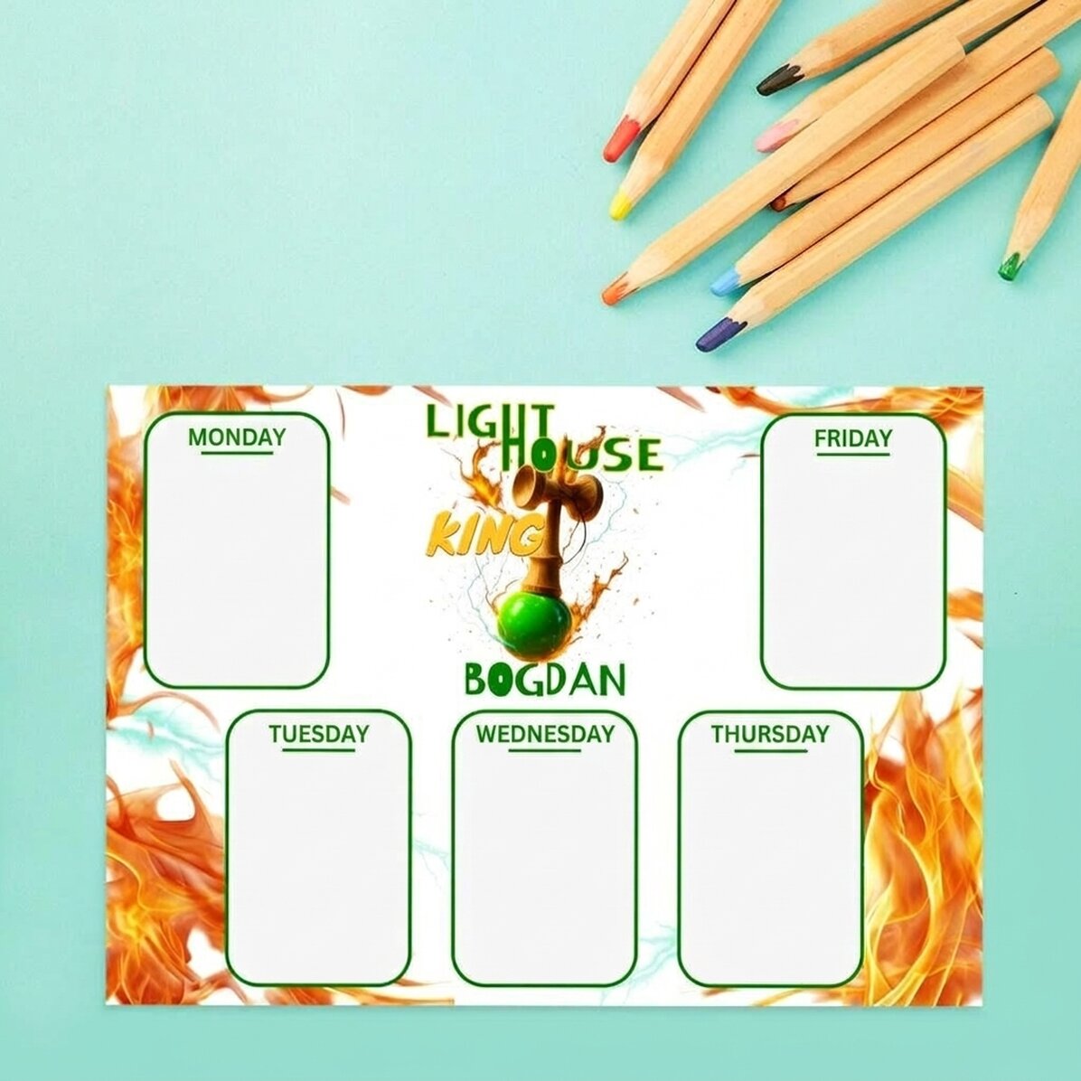 Indywidualny rozkład zajęć z tekstem – Lighthouse King