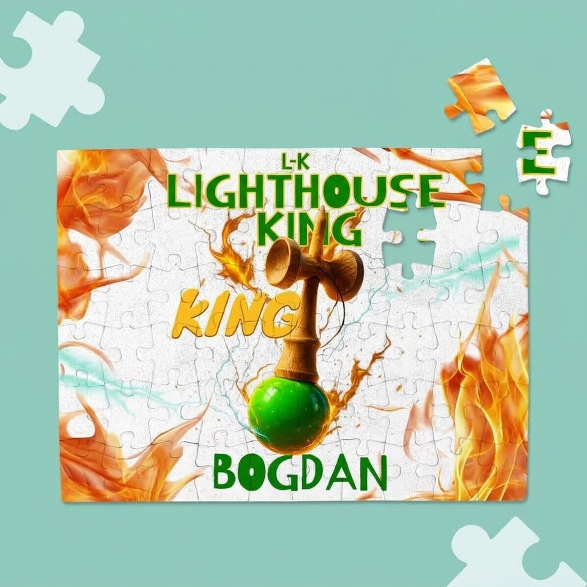 Spersonalizowana układanka dla dzieci – Lighthouse King