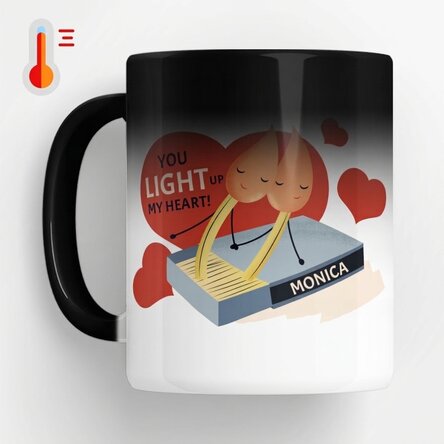 Spersonalizowany kubek termiczny z napisem – „Light up my heart”