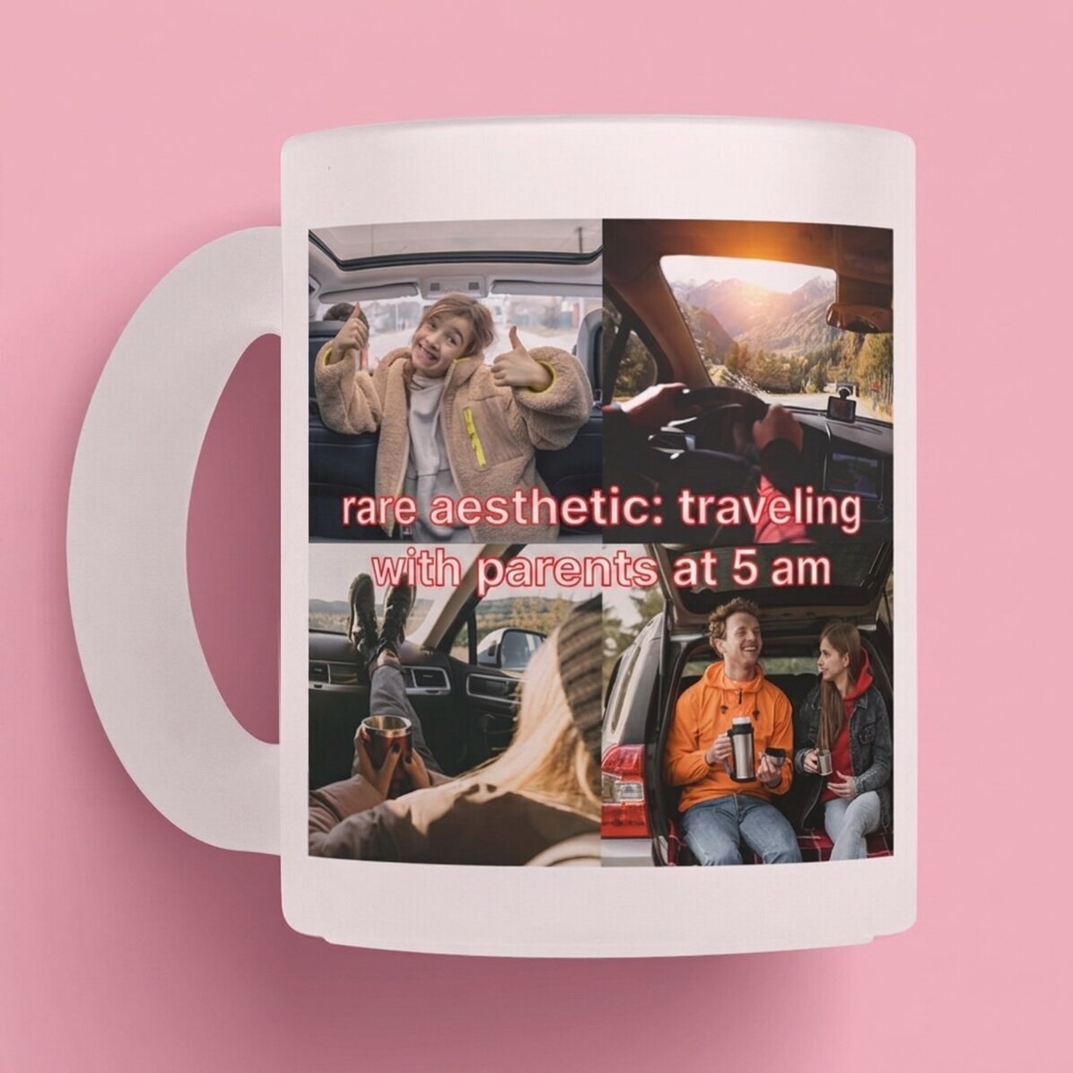 Spersonalizowany kubek z zdjęciami i napisem – Rare Aesthetic