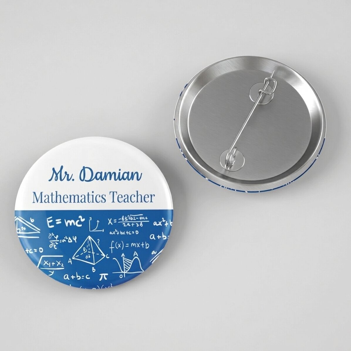Spersonalizowana plakietka z napisem – Nauczyciel matematyki