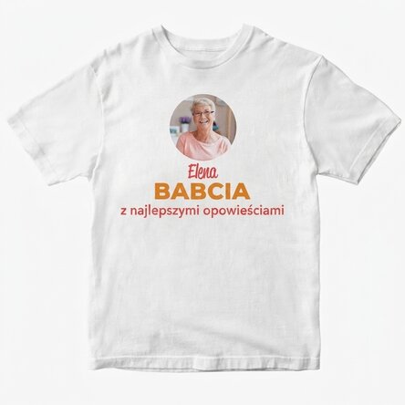 Koszulka bawełniana z nadrukiem – Babcia