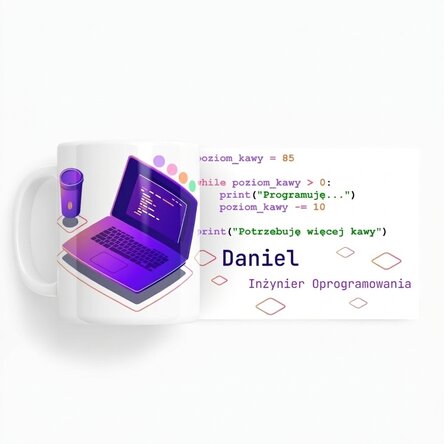 Spersonalizowany kubek z napisem – Programming
