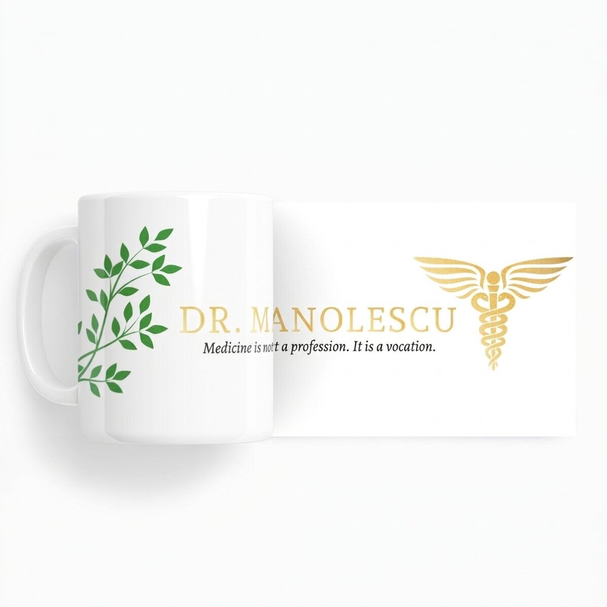 Spersonalizowany kubek z napisem – Golden Doctor