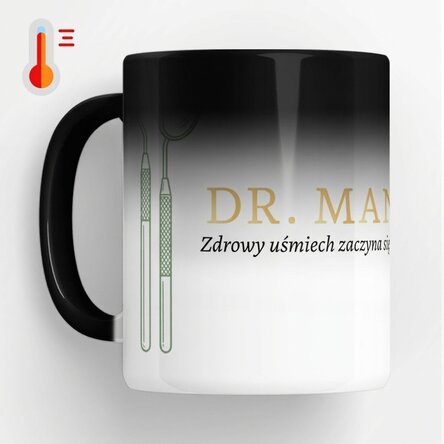 Spersonalizowany kubek termiczny z napisem – Golden Dentist