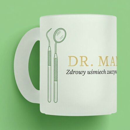 Spersonalizowany kubek z napisem – Golden Dentist