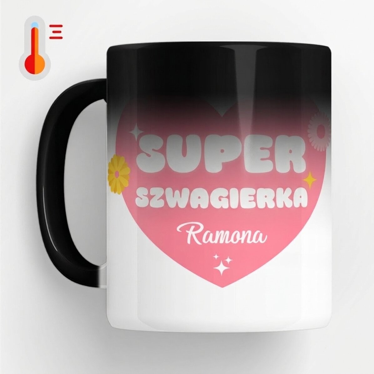 Spersonalizowany kubek termiczny z napisem – „Super szwagierka”