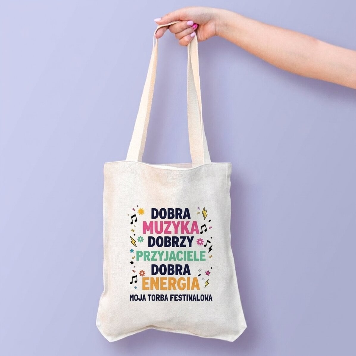Torba z nadrukiem – Festival good vibes