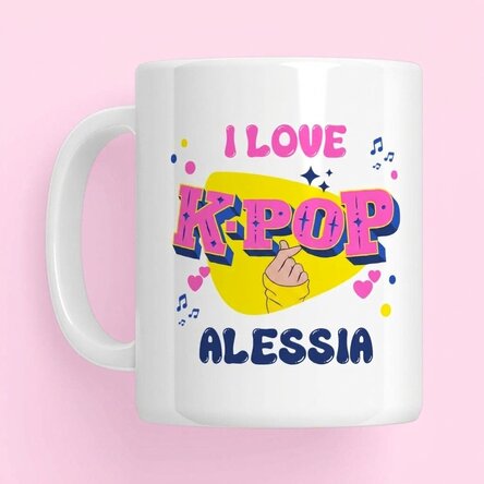 Spersonalizowany kubek z napisem – Kpop