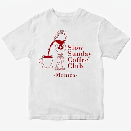Bawełniana koszulka z nadrukiem – Coffee